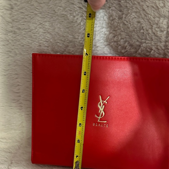 YSL Beaute Red Clutch Bag - Picture 7 of 8